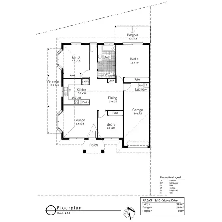 Floorplan of Homely unit listing, 2/10 Kaloona Drive, Bourkelands NSW 2650
