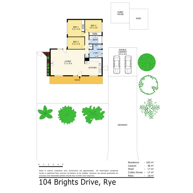 Floorplan of Homely house listing, 104 Brights Drive, Rye VIC 3941