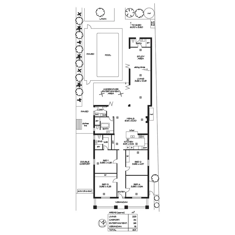 Floorplan of Homely house listing, 34 Bishops Avenue, Alberton SA 5014
