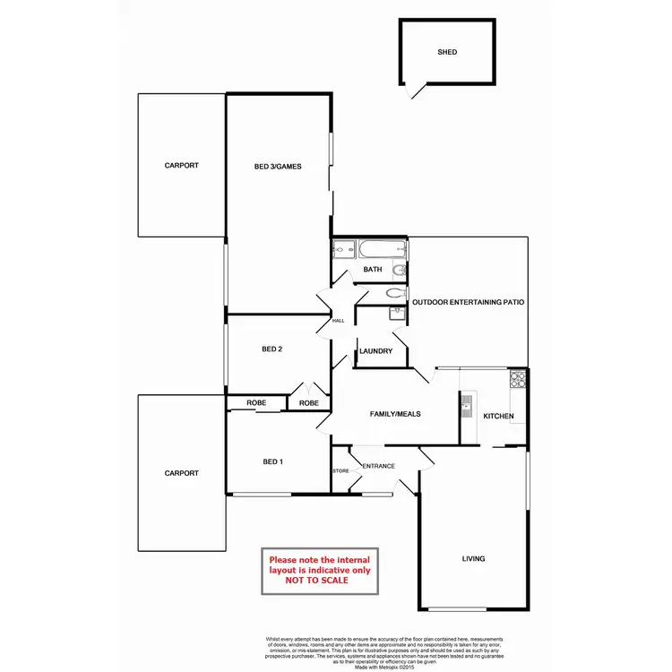 Floorplan of Homely house listing, 6 Newport Way, Lynwood WA 6147