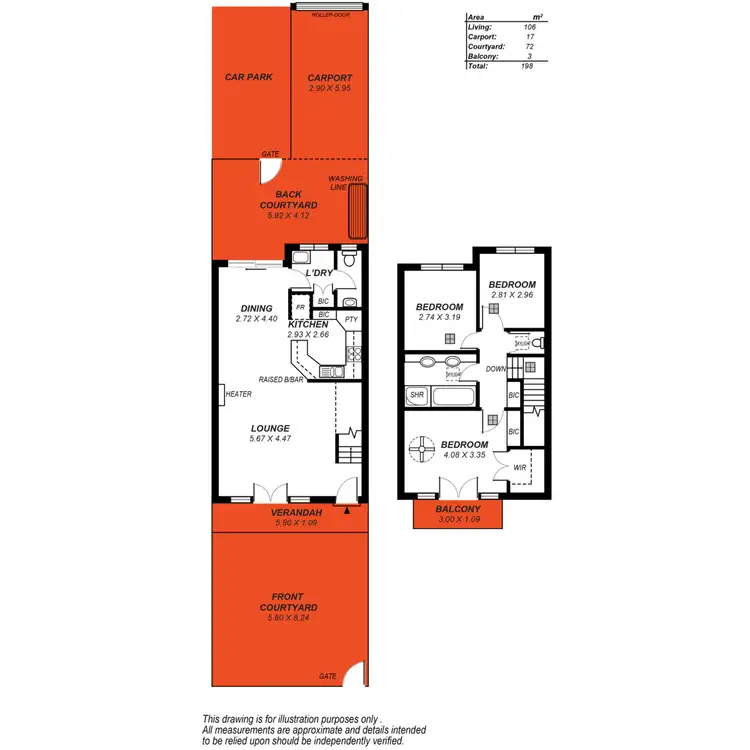 Floorplan of Homely townhouse listing, 3/319 Fullarton Road, Parkside SA 5063