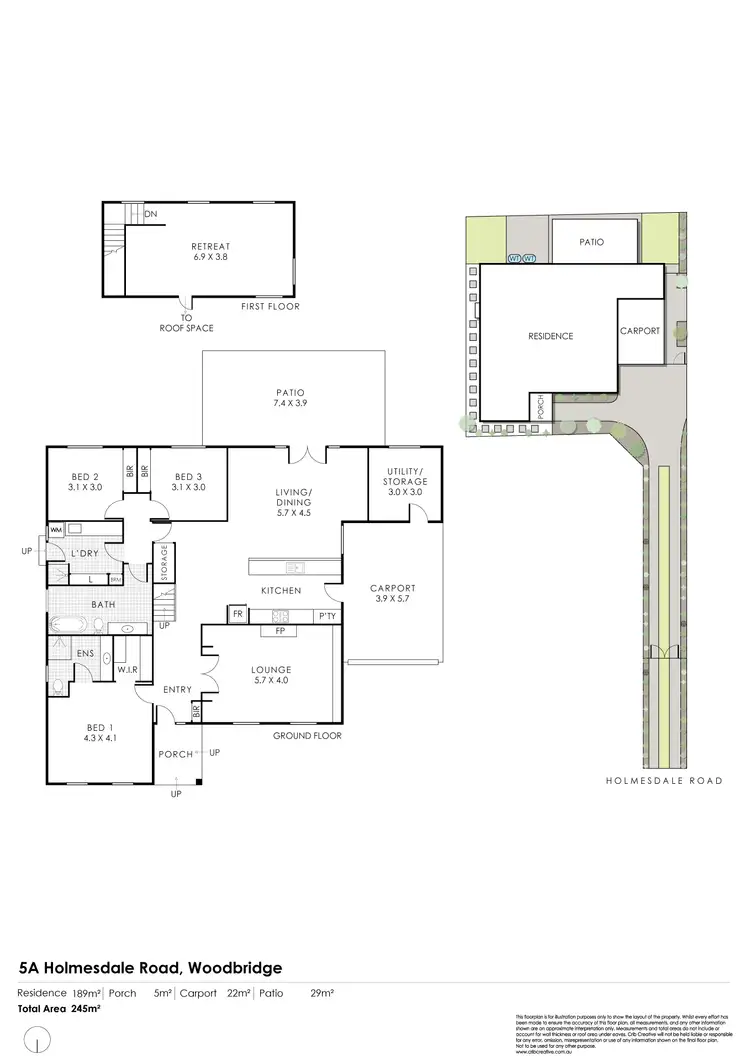 Floorplan of Homely house listing, 5A Holmesdale Road, Woodbridge WA 6056