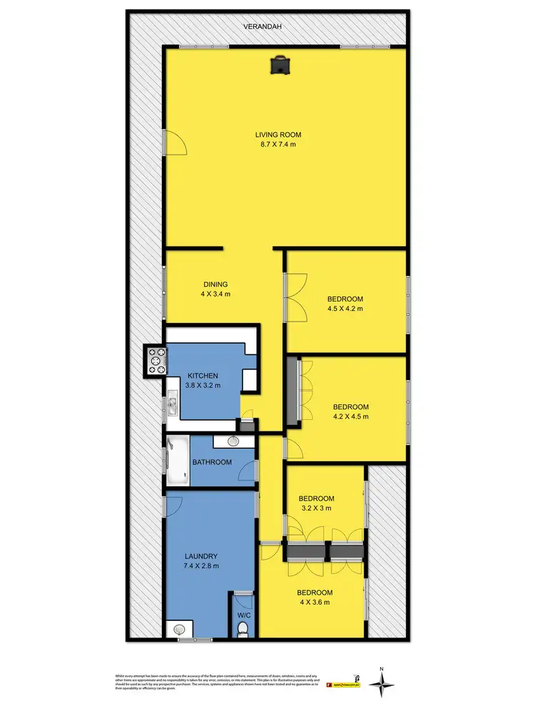 Floorplan of Homely rural property listing, 64 Farrells Road, Warrion VIC 3249