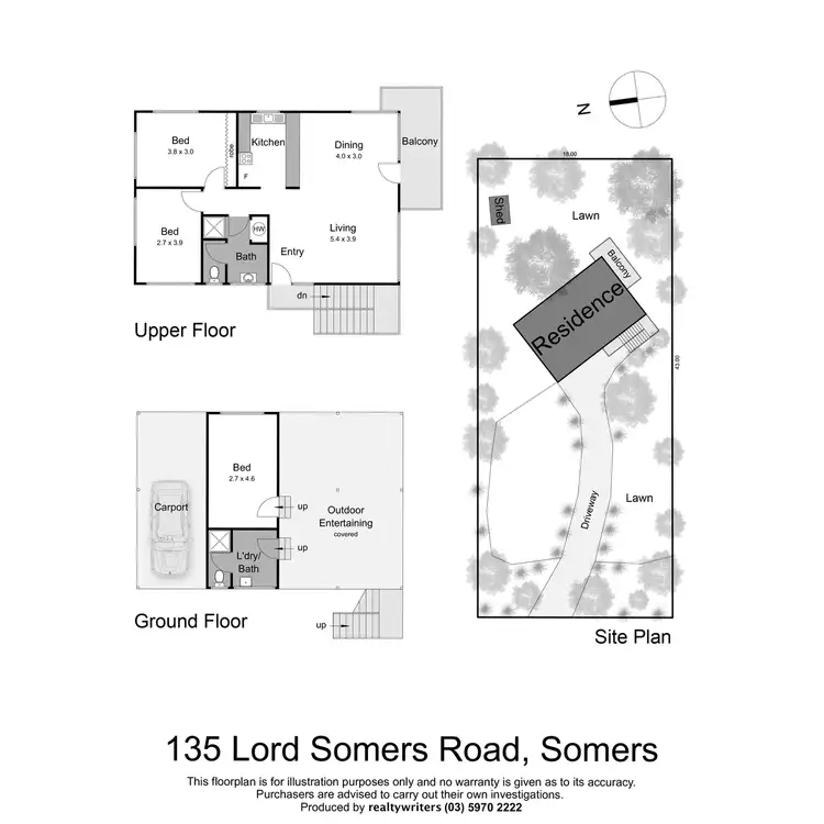 Floorplan of Homely house listing, 135 Lord Somers Road, Somers VIC 3927
