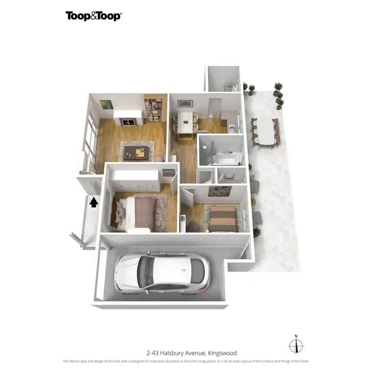 Floorplan of Homely house listing, 2/43 Halsbury Avenue, Kingswood SA 5062