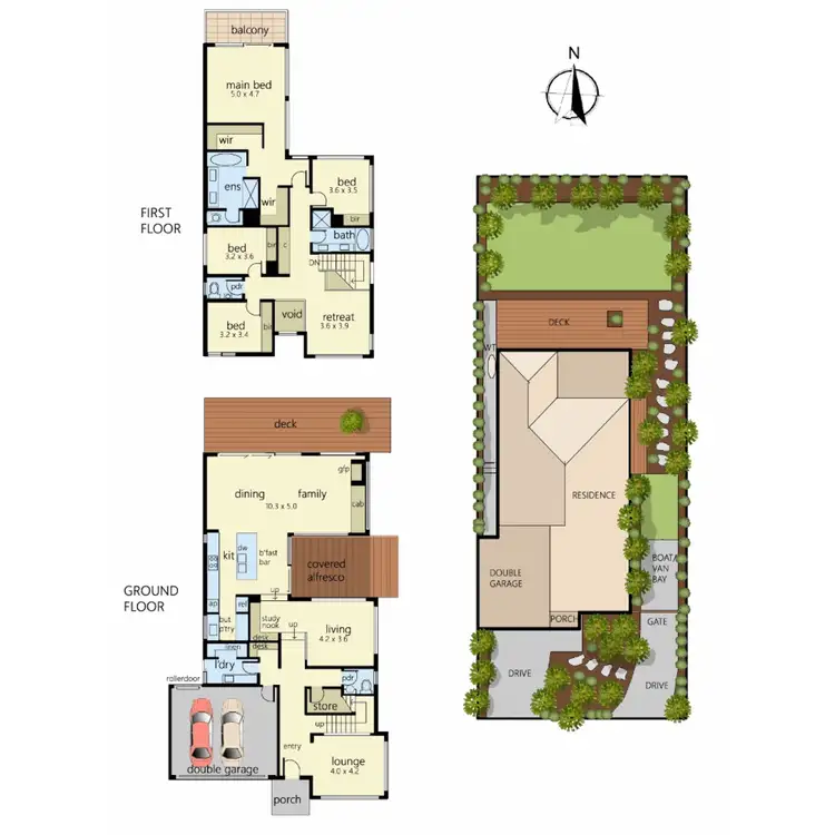 Floorplan of Homely house listing, 13 Sherwood Crescent, Mount Martha VIC 3934