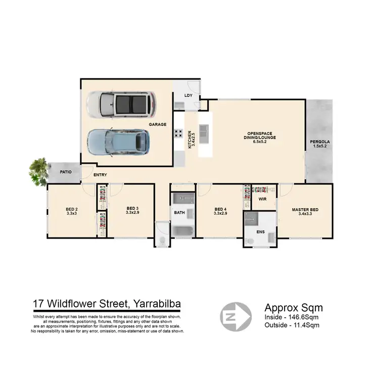 Floorplan of Homely house listing, 17 Wildflower Street, Yarrabilba QLD 4207