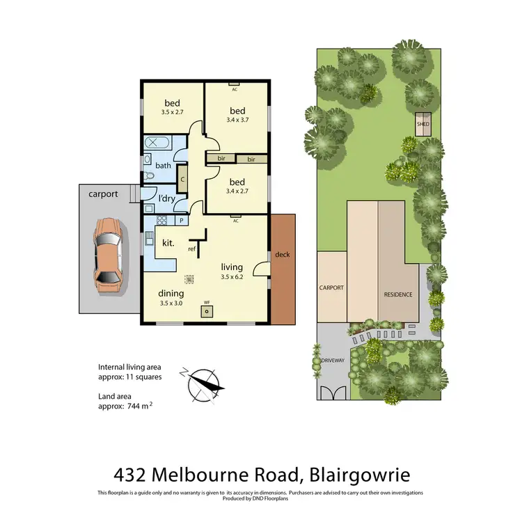 Floorplan of Homely house listing, 432 Melbourne Road, Blairgowrie VIC 3942