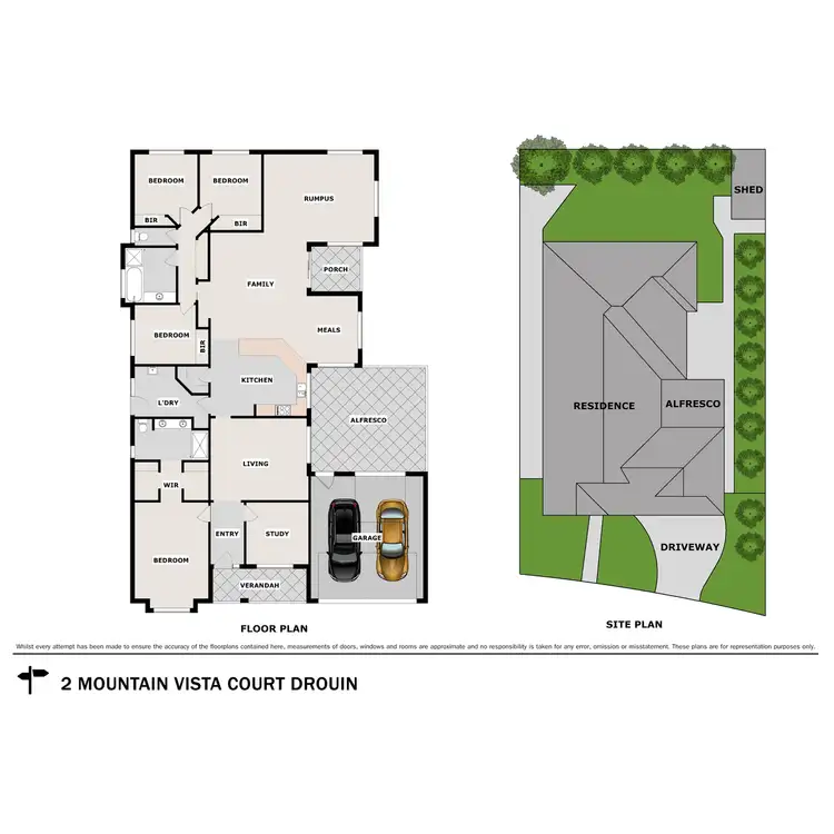 Floorplan of Homely house listing, 2 Mountain Vista Court, Drouin VIC 3818
