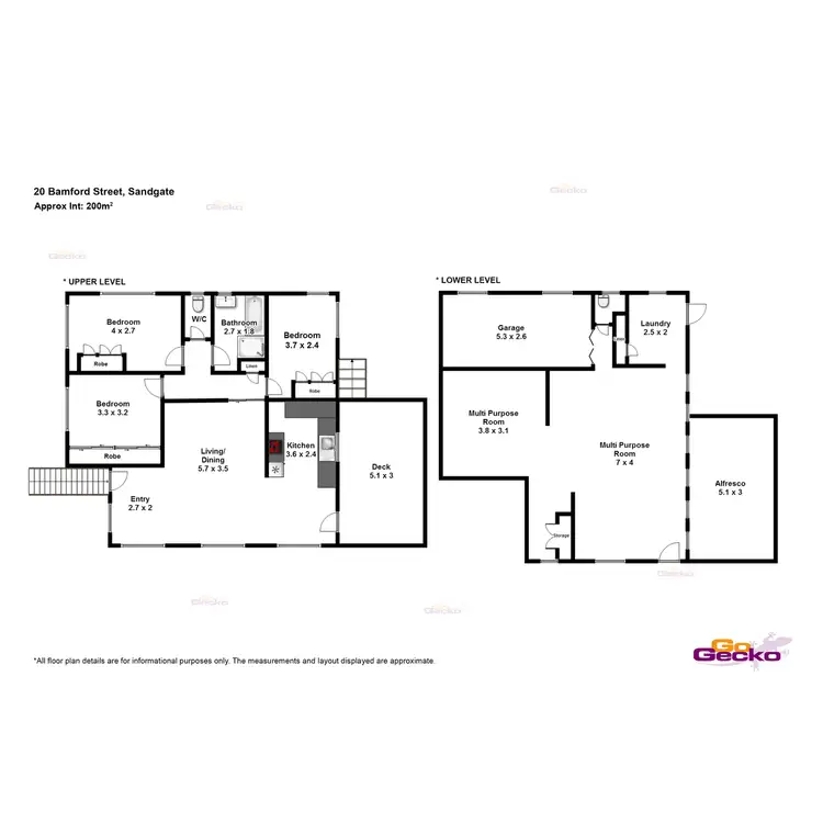 Floorplan of Homely house listing, 20 Bamford Street, Sandgate QLD 4017