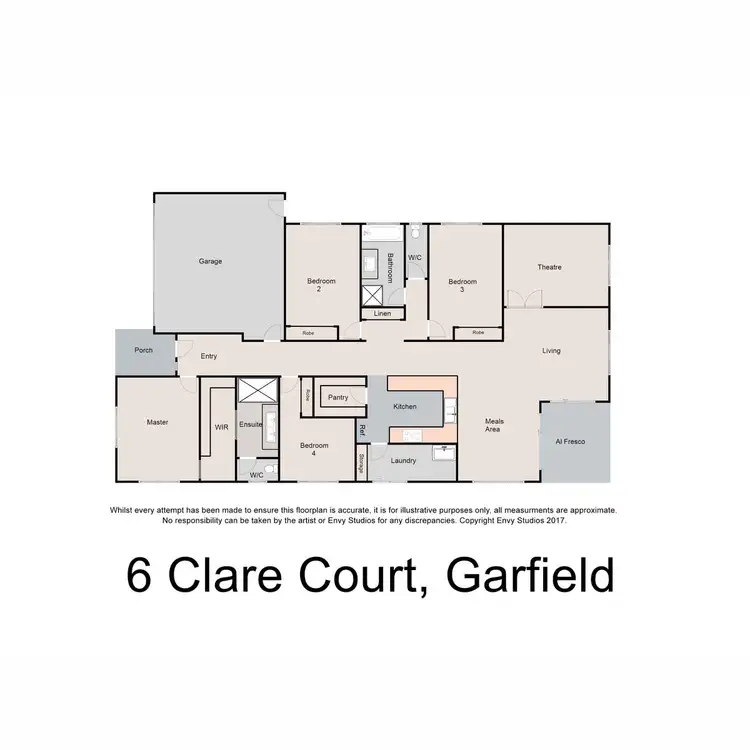 Floorplan of Homely house listing, 6 Clare Court, Garfield VIC 3814