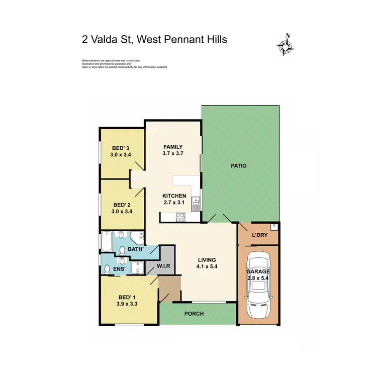Floorplan of Homely house listing, 2 Valda Street, West Pennant Hills NSW 2125