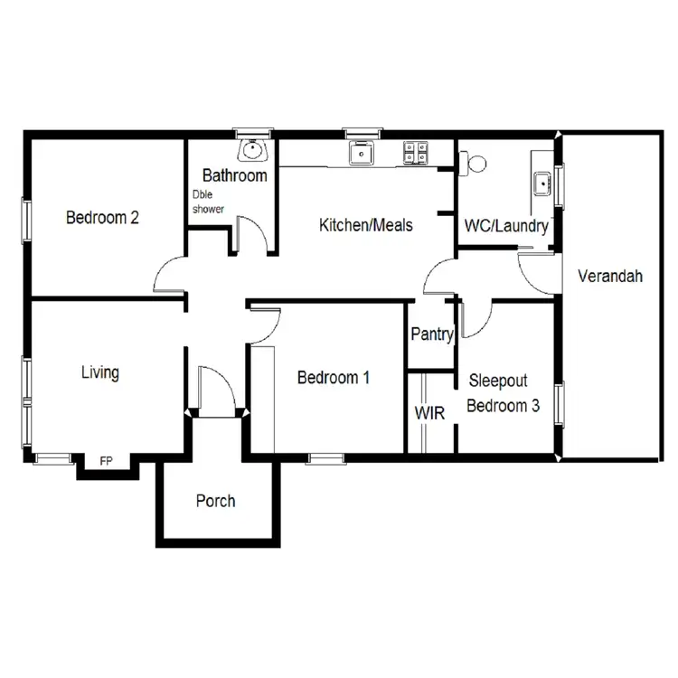Floorplan of Homely house listing, 13 Gahan Crescent, Port Augusta SA 5700