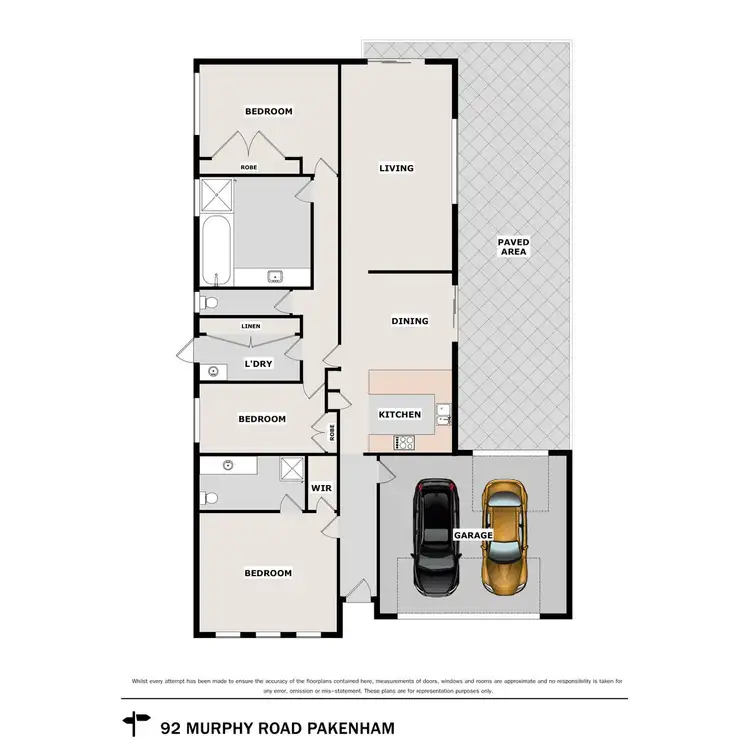 Floorplan of Homely house listing, 92 Murphy Road, Pakenham VIC 3810