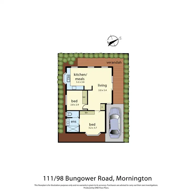 Floorplan of Homely unit listing, 111/98 Bungower Road, Mornington VIC 3931