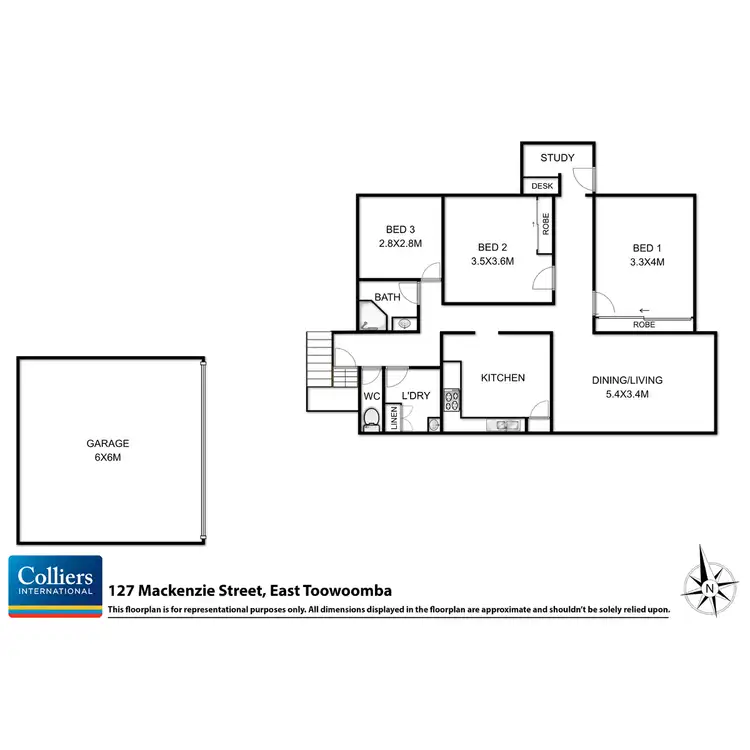 Floorplan of Homely house listing, 127 Mackenzie Street, East Toowoomba QLD 4350