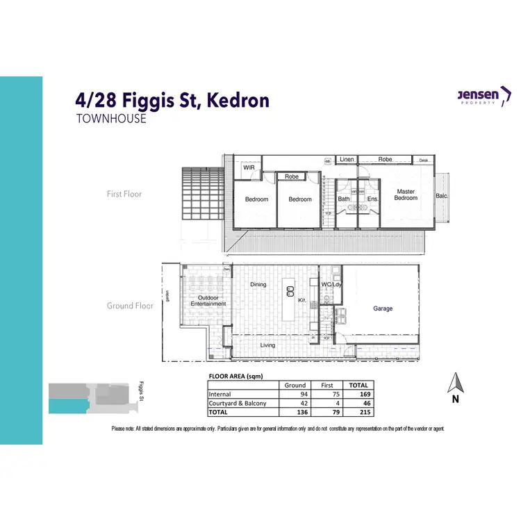 Floorplan of Homely townhouse listing, 4/28 Figgis Street, Kedron QLD 4031