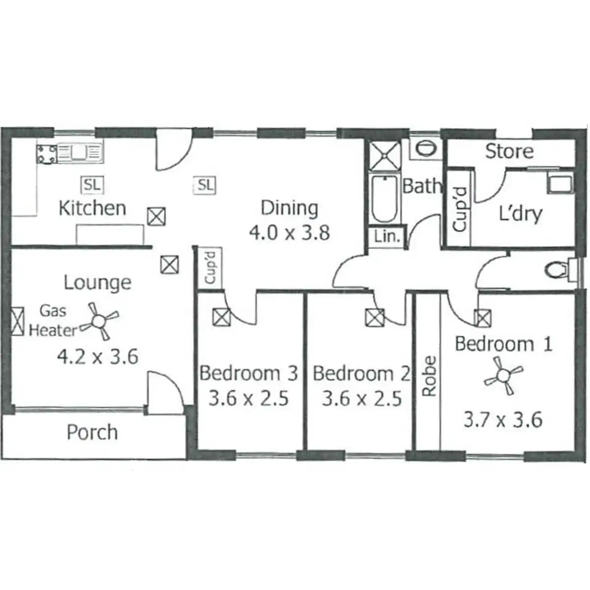 Floorplan of Homely house listing, 16 Christopher Road, Christie Downs SA 5164