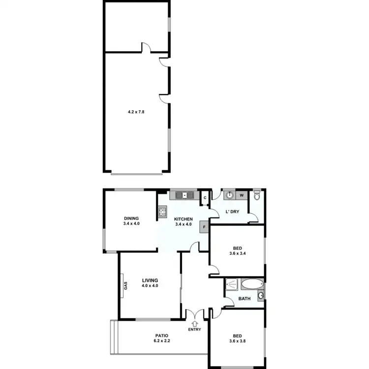 Floorplan of Homely house listing, 10 Eastcote Street, Sunshine North VIC 3020