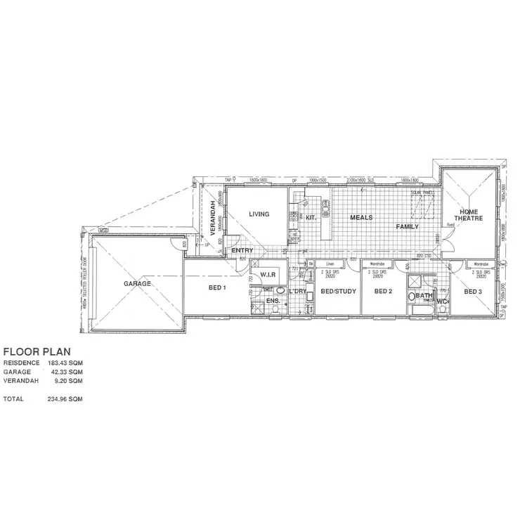 Floorplan of Homely house listing, 1 / 2 McClure Court, Traralgon VIC 3844