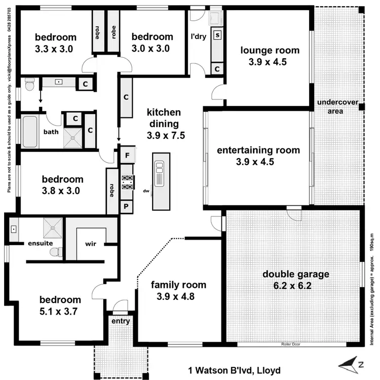 Floorplan of Homely house listing, 1 Watson Boulevard, Lloyd NSW 2650