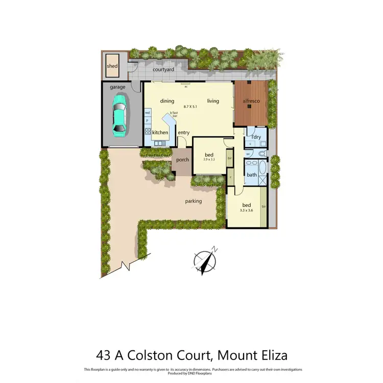 Floorplan of Homely unit listing, 43a Colstan Court, Mount Eliza VIC 3930