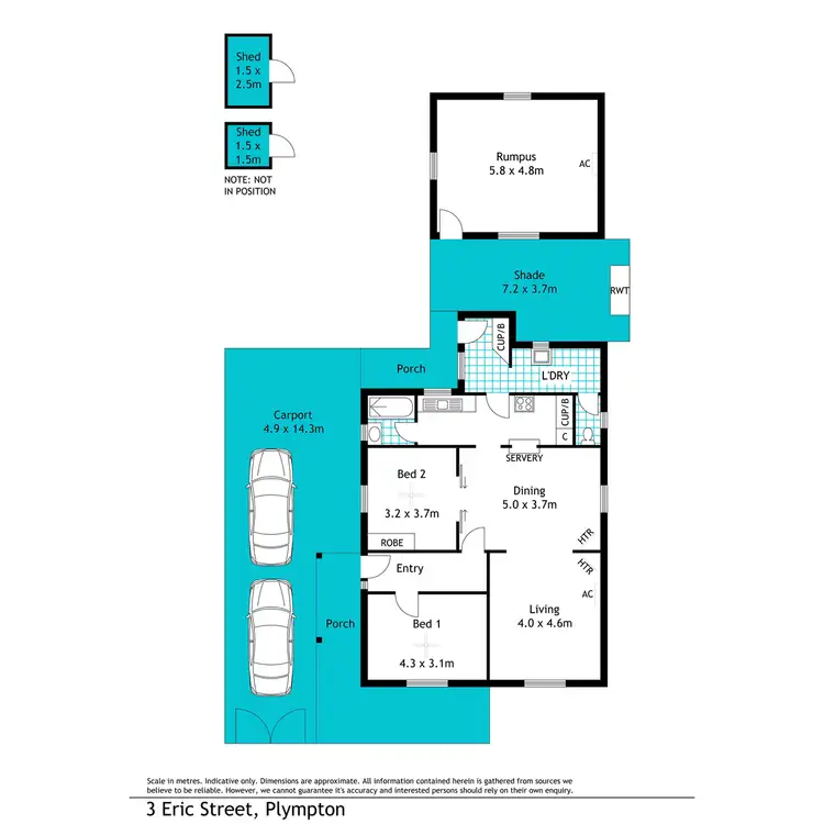 Floorplan of Homely house listing, 3 Eric Street, Plympton SA 5038