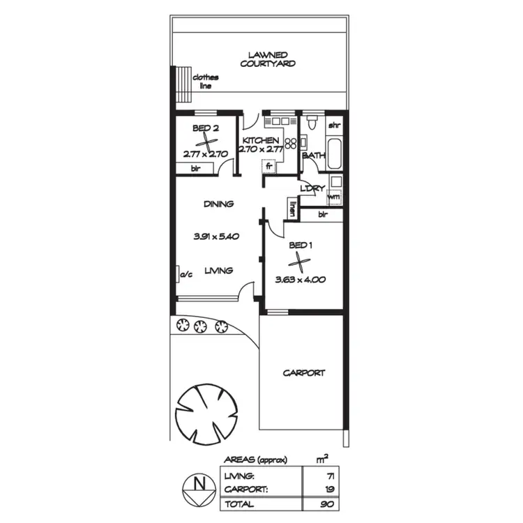 Floorplan of Homely unit listing, 7/205 Portrush Road, Maylands SA 5069