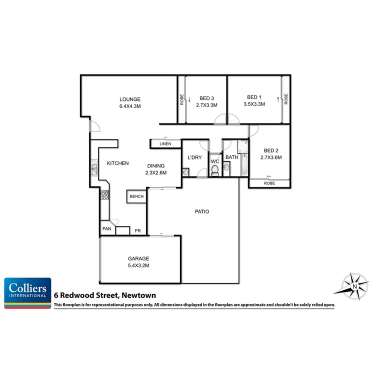 Floorplan of Homely house listing, 6 Redwood Street, Newtown QLD 4350