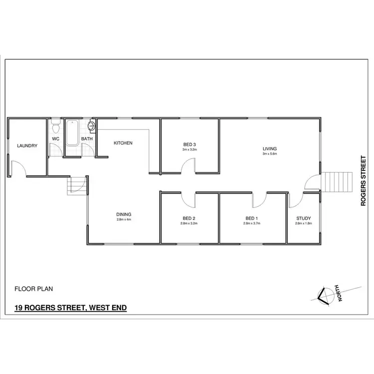 Floorplan of Homely house listing, 19 Rogers Street, West End QLD 4101