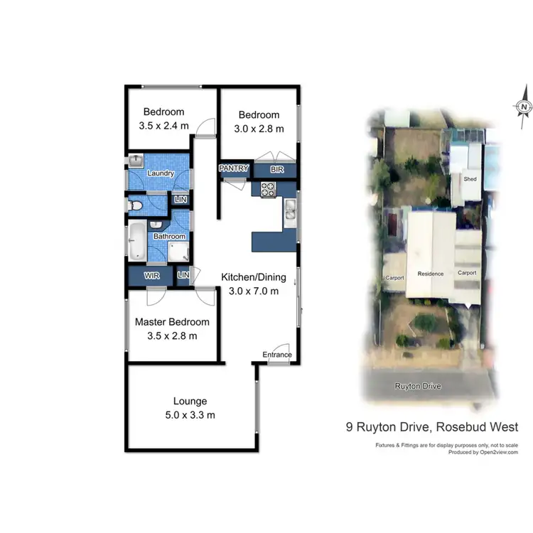 Floorplan of Homely house listing, 9 Ruyton Drive, Rosebud West VIC 3940