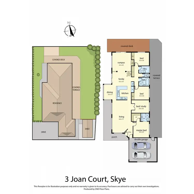 Floorplan of Homely house listing, 3 Joan Court, Skye VIC 3977