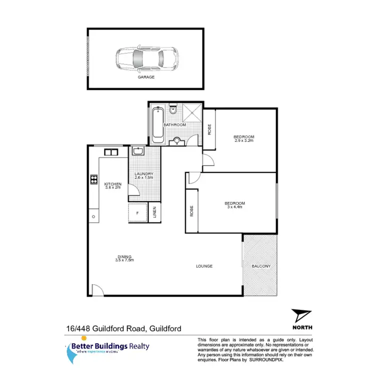 Floorplan of Homely apartment listing, 16/448 Guildford Road, Guildford NSW 2161