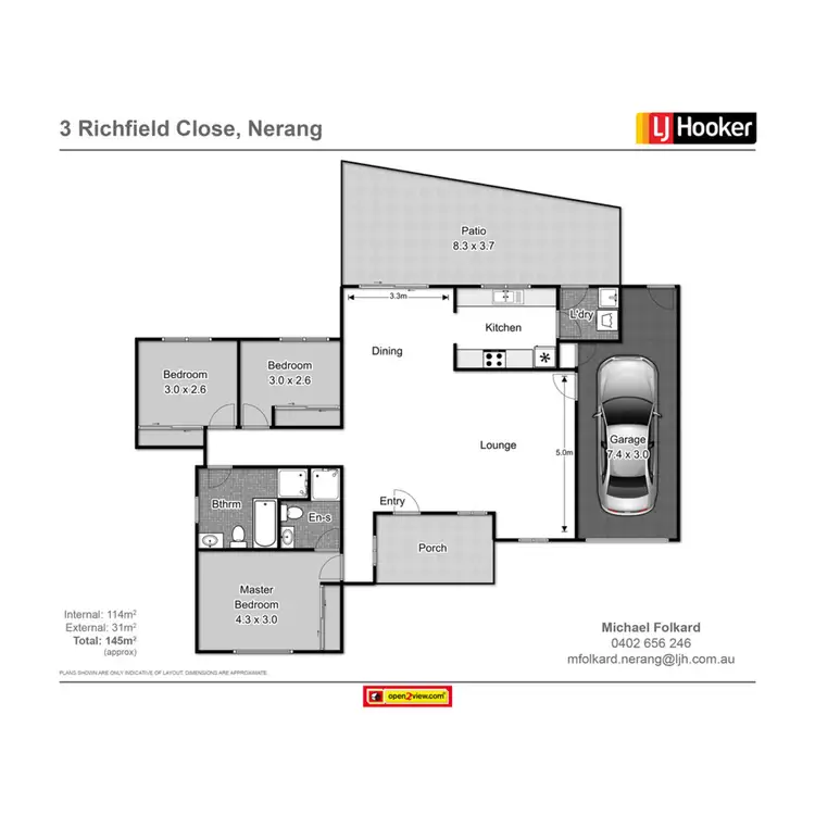 Floorplan of Homely house listing, 3 Richfield Close, Nerang QLD 4211