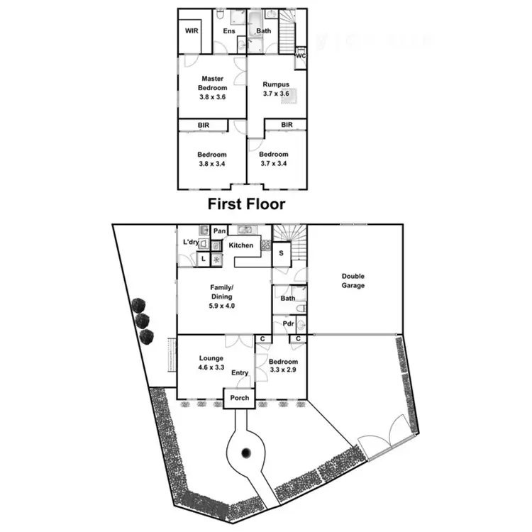 Floorplan of Homely townhouse listing, 15A/1-3 Frank Street, Doncaster VIC 3108