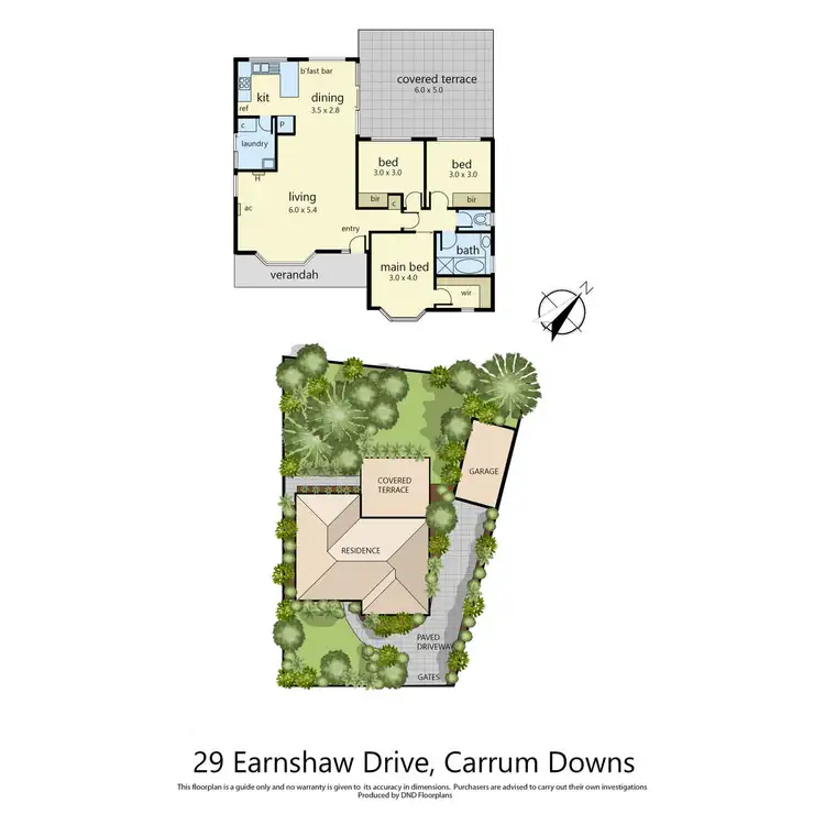 Floorplan of Homely house listing, 29 Earnshaw Drive, Carrum Downs VIC 3201