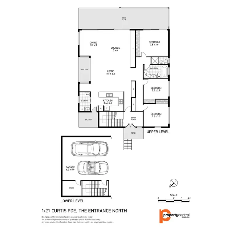 Floorplan of Homely house listing, 1/21 Curtis Parade, The Entrance North NSW 2261