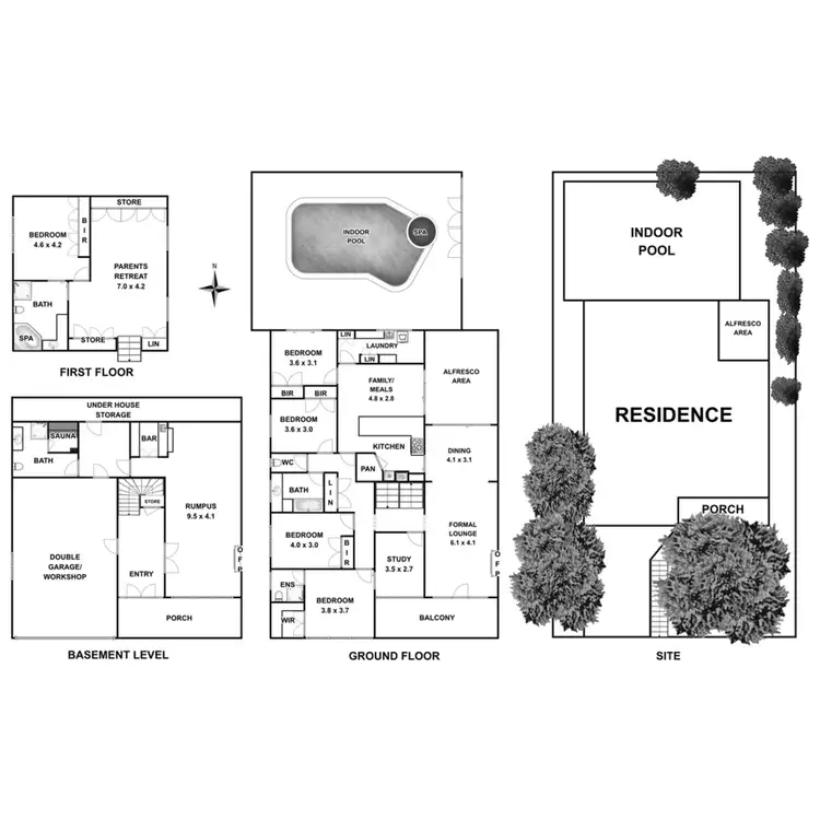 Floorplan of Homely house listing, 65 Rathmullen Quadrant, Doncaster VIC 3108