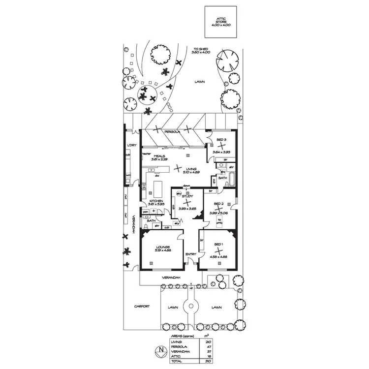 Floorplan of Homely house listing, 9 Austral Terrace, Malvern SA 5061