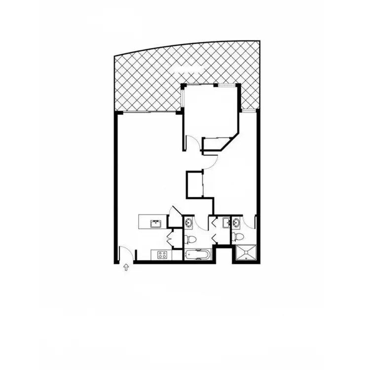Floorplan of Homely apartment listing, 253/420 Queen Street, Brisbane City QLD 4000