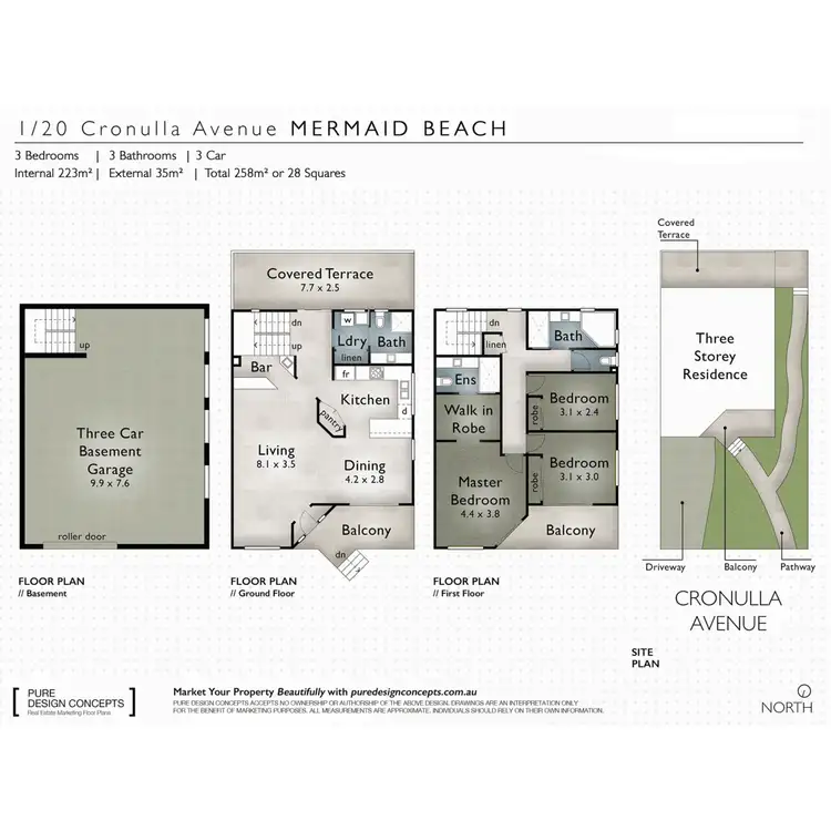 Floorplan of Homely villa listing, 1/20 Cronulla Avenue, Mermaid Beach QLD 4218
