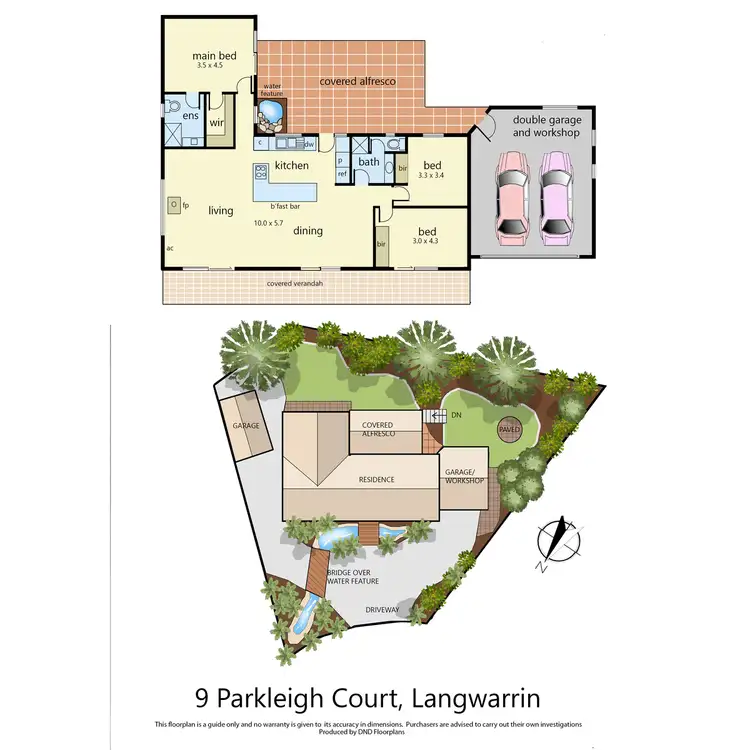 Floorplan of Homely house listing, 9 Parkleigh Court, Langwarrin VIC 3910