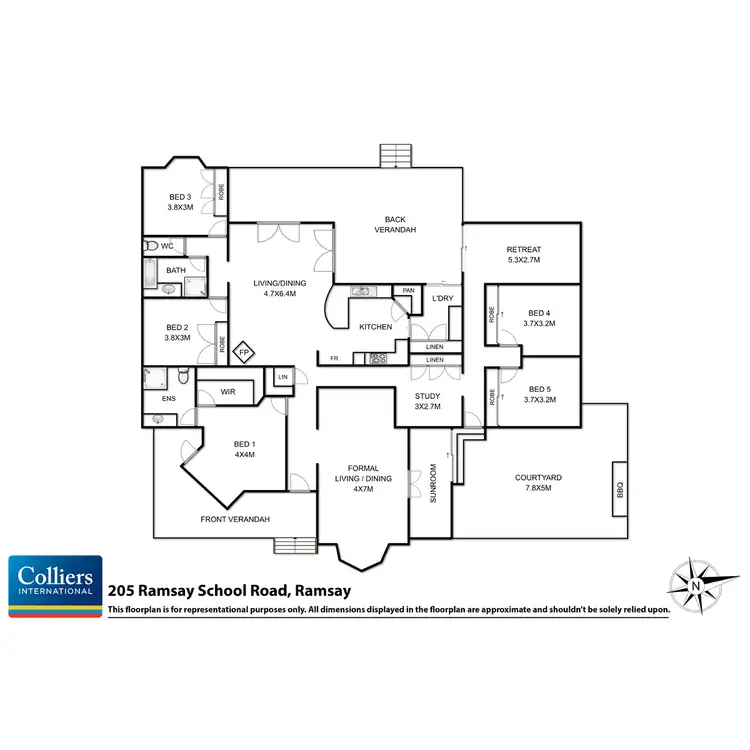 Floorplan of Homely house listing, 205 Ramsay School Road, Ramsay QLD 4358