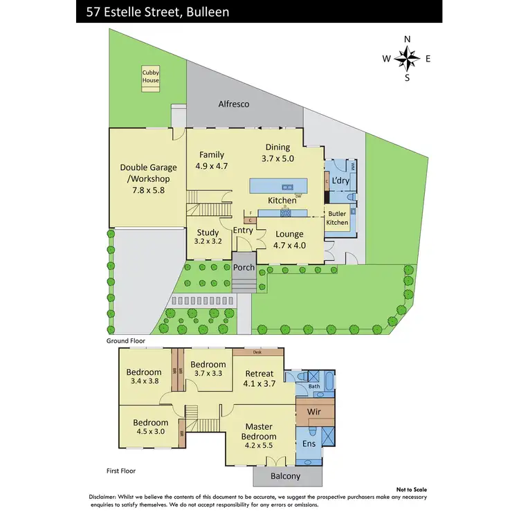 Floorplan of Homely house listing, 57A Estelle Street, Bulleen VIC 3105
