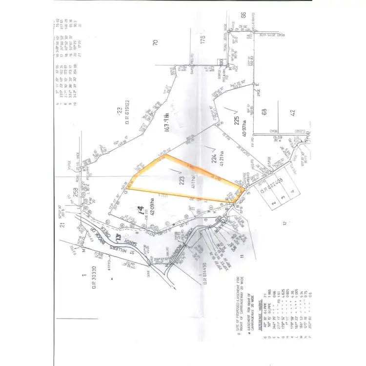 Floorplan of Homely land listing, LOT 223 Sandy Creek Road, Mccullys Gap NSW 2333