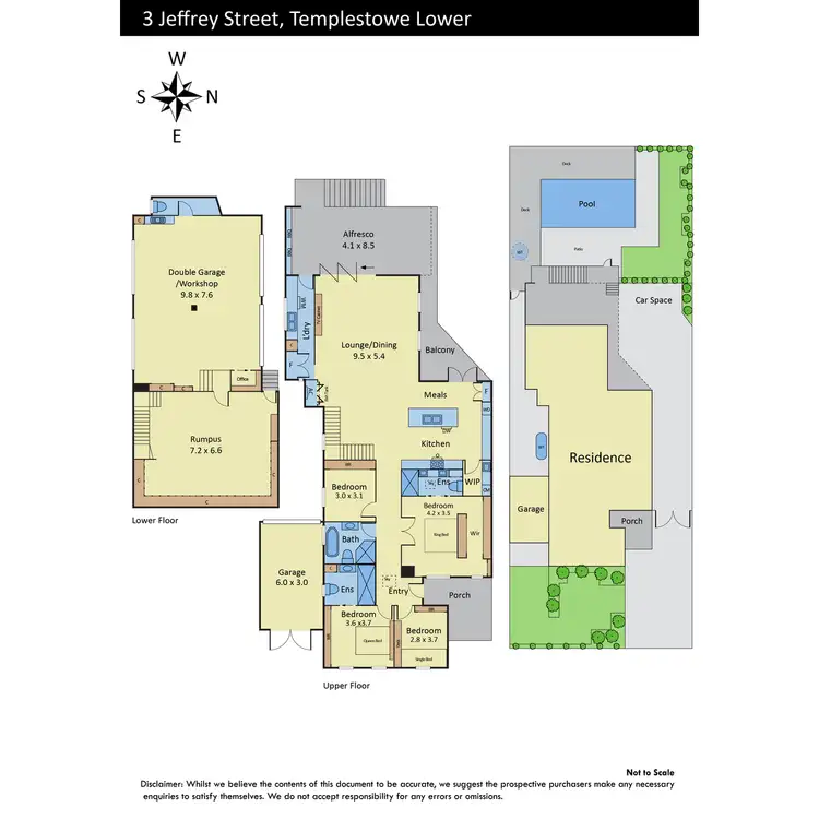 Floorplan of Homely house listing, 3 Jeffrey Street, Templestowe Lower VIC 3107