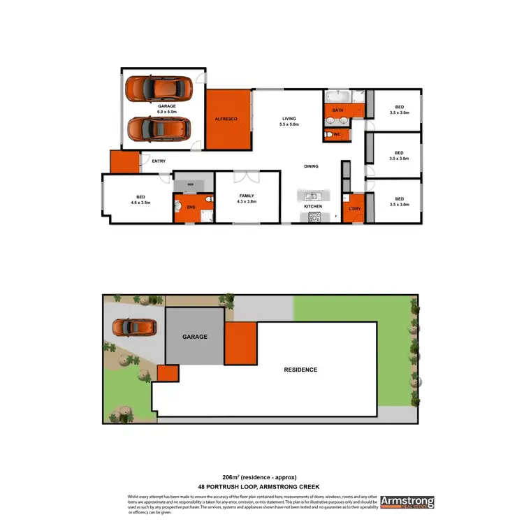 Floorplan of Homely house listing, 48 Portrush Loop, Armstrong Creek VIC 3217