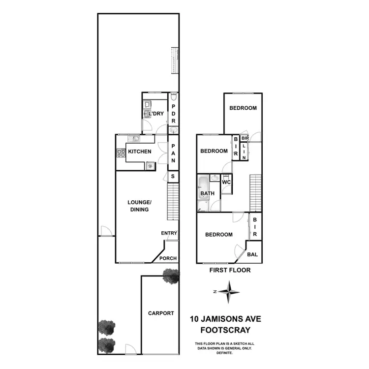 Floorplan of Homely house listing, 10 Jamieson Avenue, Footscray VIC 3011
