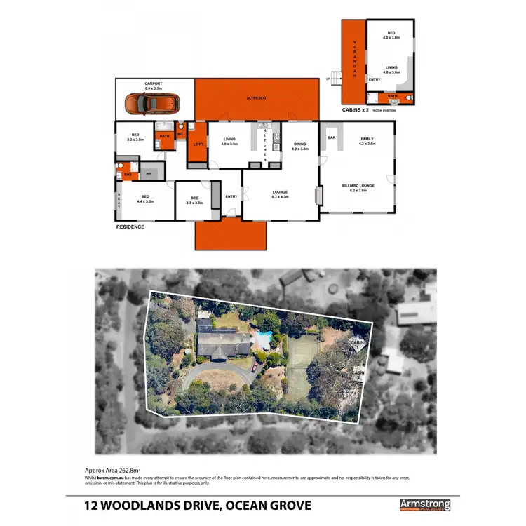 Floorplan of Homely house listing, 12 Woodlands Drive, Ocean Grove VIC 3226