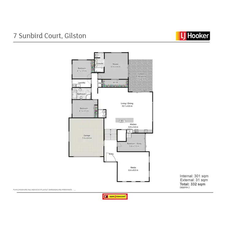 Floorplan of Homely house listing, 7 Sunbird Court, Gilston QLD 4211